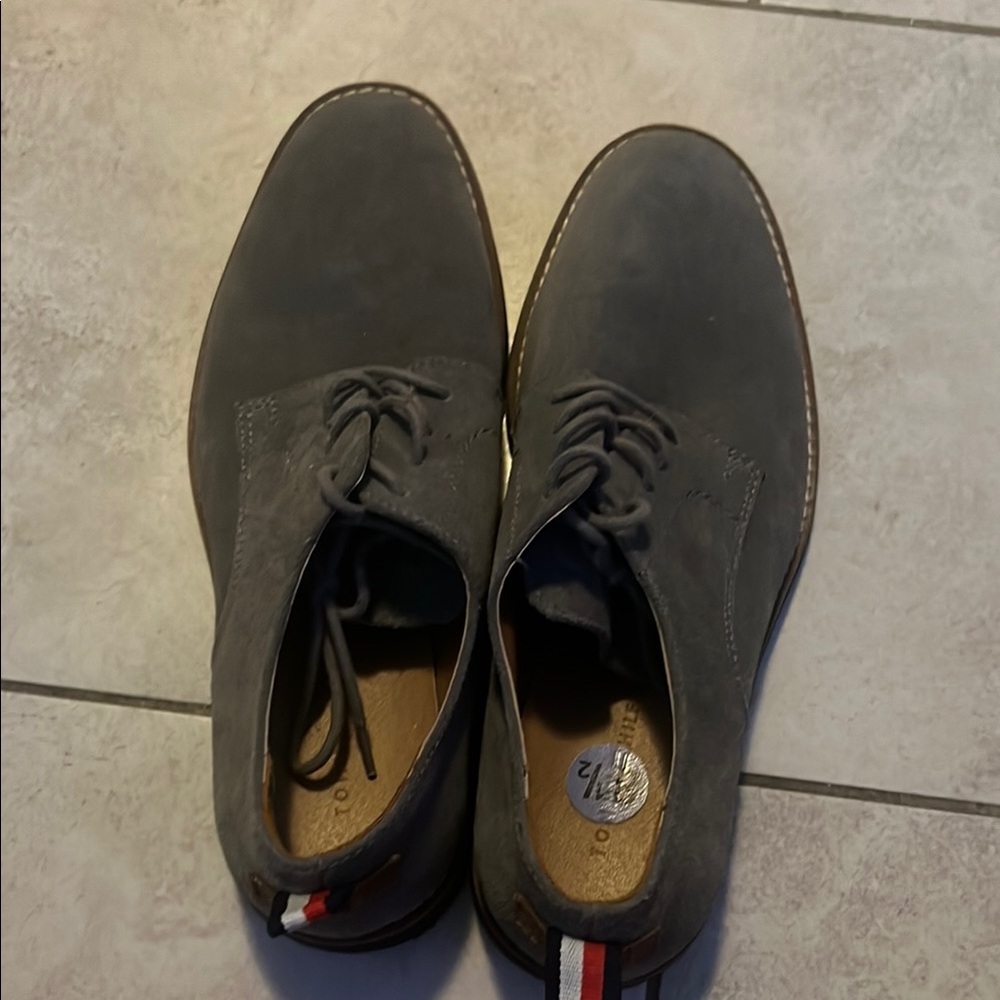 Gray Tommy Hilfiger Suede Men's Shoes